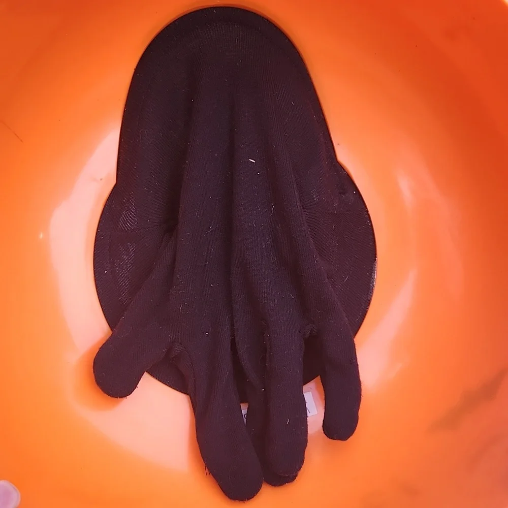 Vintage, Nostalgic, Halloween Trick or Treat Bowl, W Hand and Glove To Scare